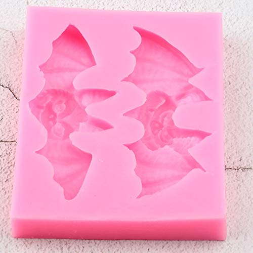 1Pc 3D Craft Halloween Bats Silicone Mold For Diy Crystal Soap Mould Jelly Shots Candy Desserts Gum Paste Fondant Chocolate Ice